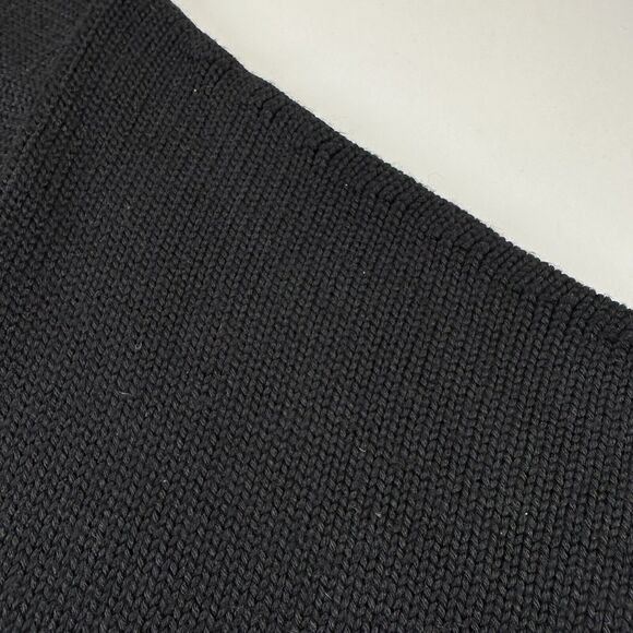 Jigsaw Turtleneck Cowl Thick Sleeveless Sweater Black Wool Blend Womens Sz OS - Picture 4 of 10